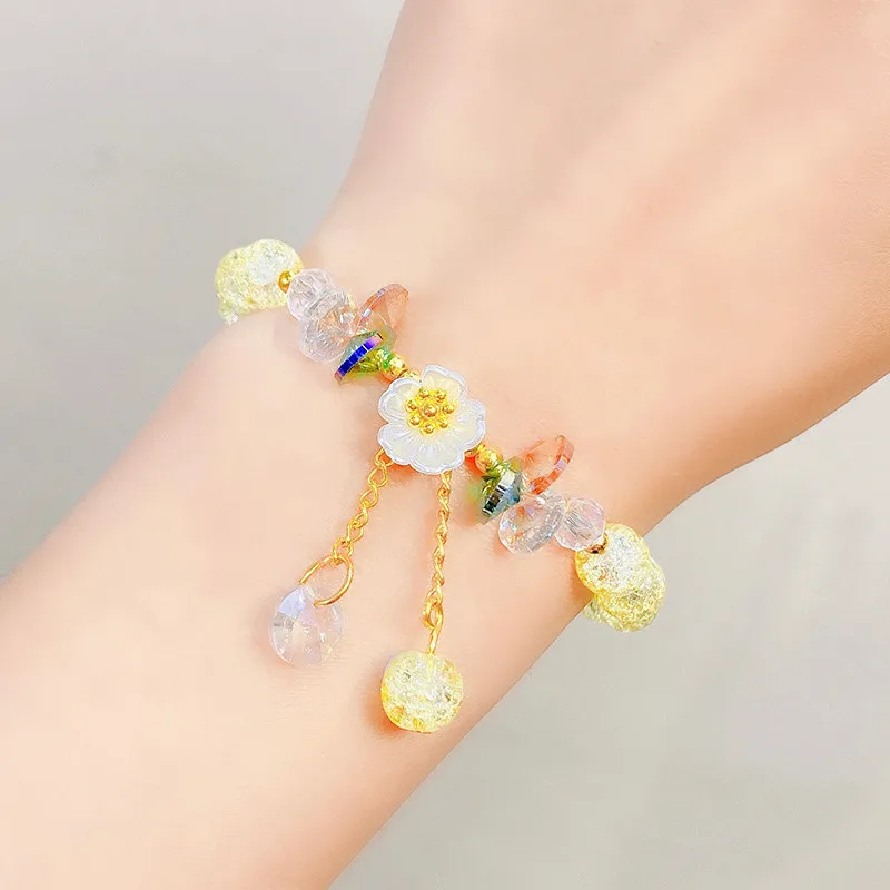 Colorful Crystal Beaded Bracelet