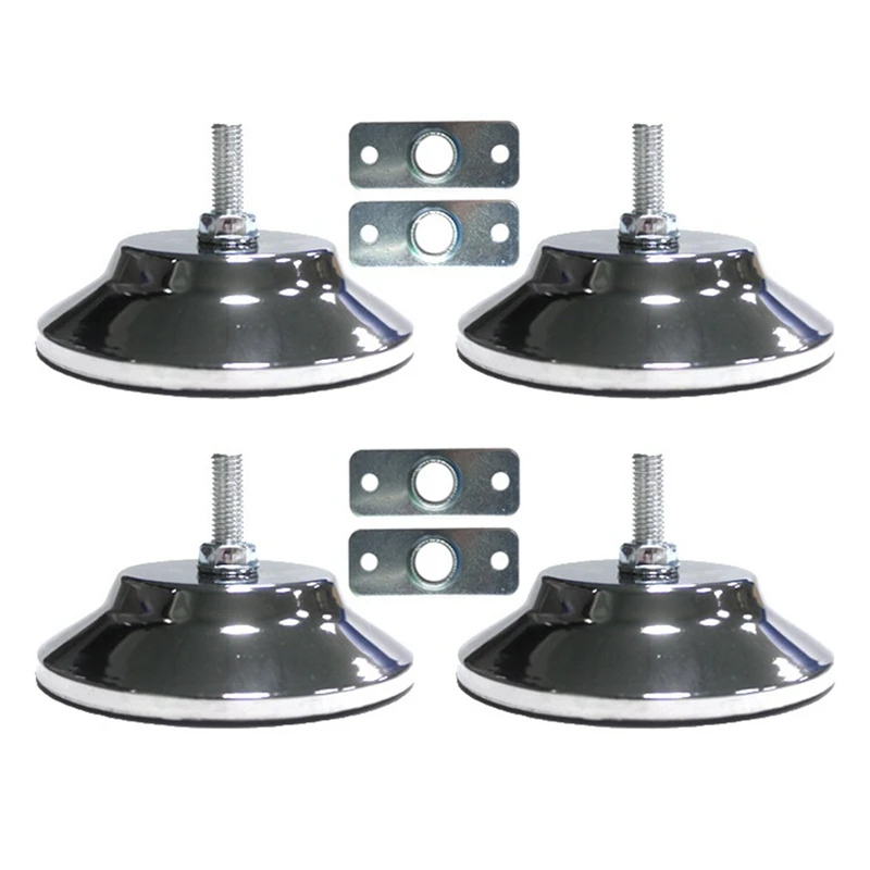 

Top!-4 PCS 5 Inch Billiard Pool Table Leg Levelers,Leveling Risers For Football/Soccer Ping Pong Table, Leveling Feets