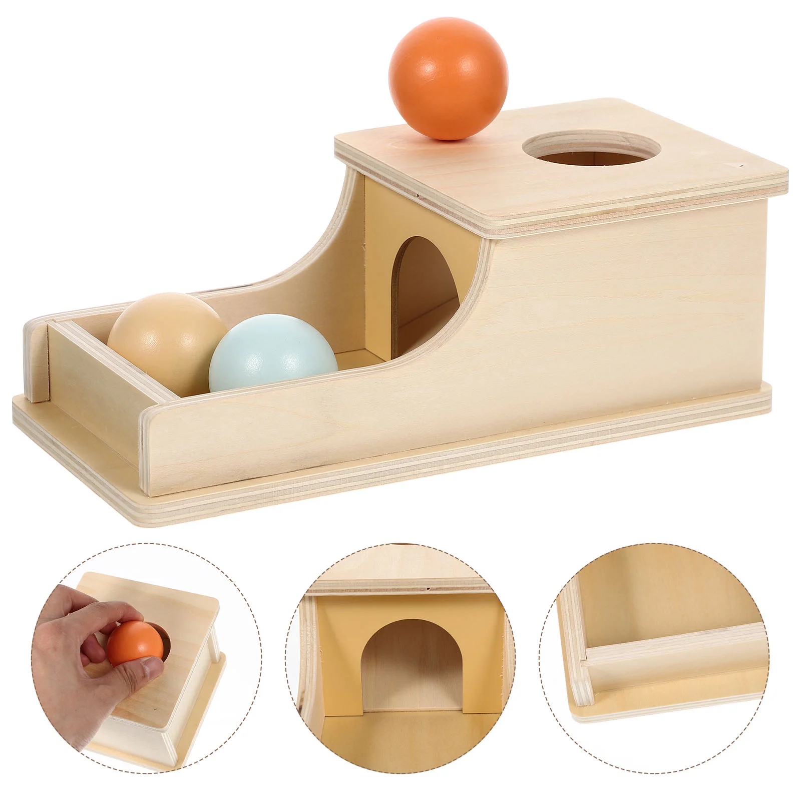 

Box Toys Montessori Toy Kids Skills Motor Toddlers Permanence Baby 3 Wooden Object Educational Gifts Old Bank Year Drop Toddler