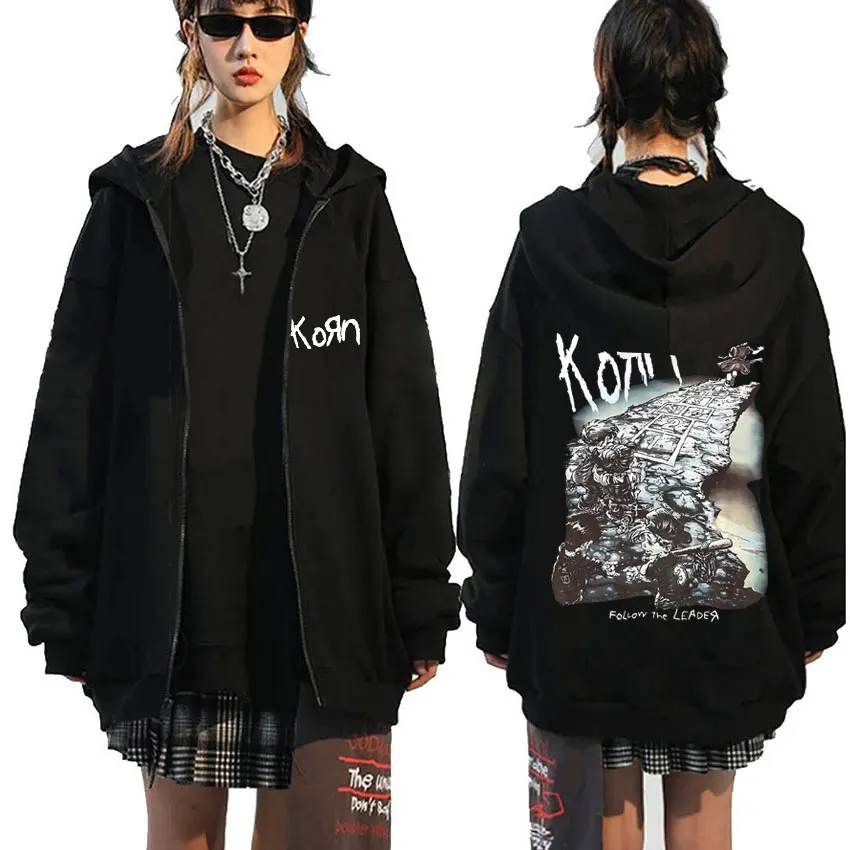 Korn-Sudadera con capucha de banda de Rock Ftl 25 para hombre y
