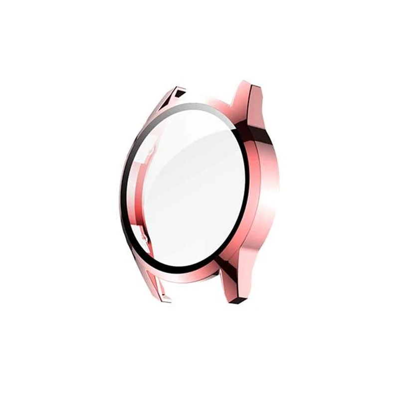 Premium Tempered Glass Watch Case with Full Coverage Bumper Screen Protector