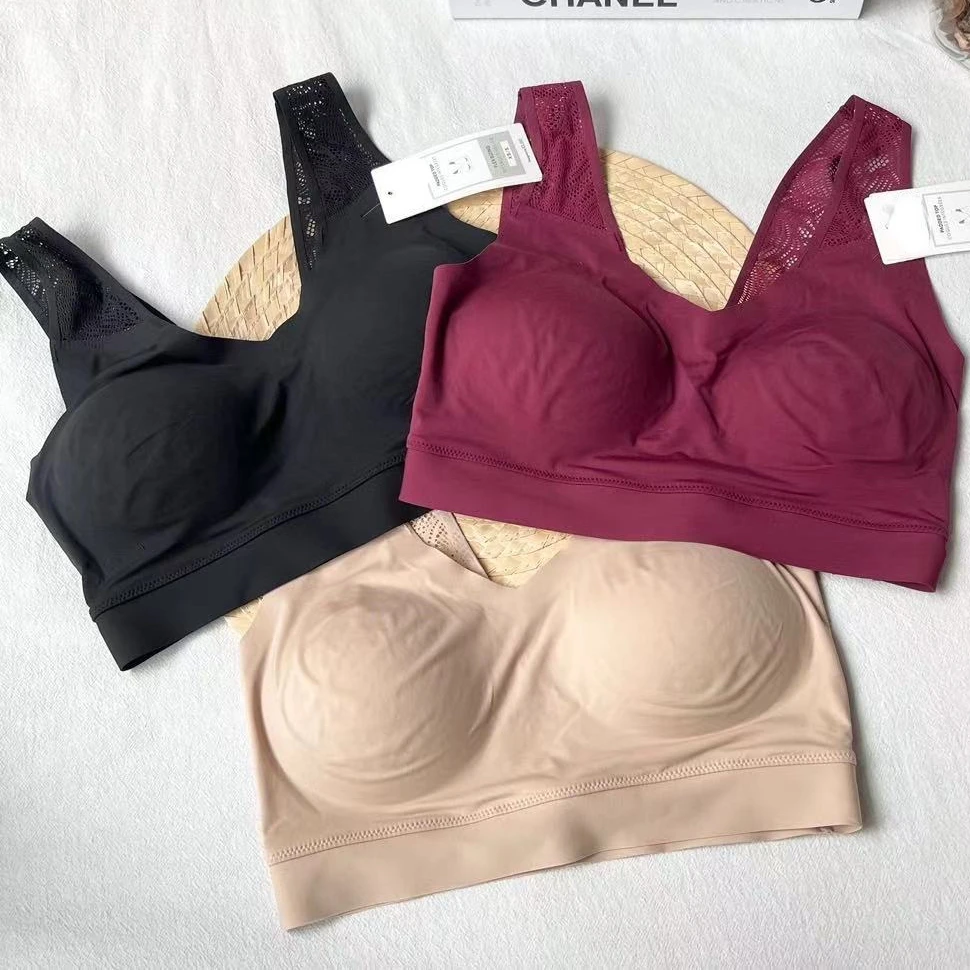 Soma Seamless Bralette, Warm Amber, Size XL