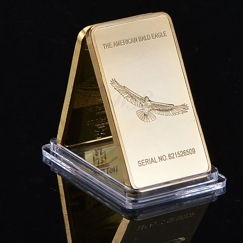 American Flying Eagle Moneta Commemorativa Placcata In Oro National Geographic Grand Canyon Lingotto D'Oro Placcato Oro 24K