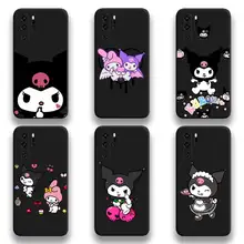 

Cute cartoon Sanrio Kuromi Rabbit Phone Case For Huawei P20 P30 P40 lite E Pro Mate 40 30 20 Pro P Smart 2020