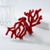 Ocean Style Coral Hollow Necklace, Bracelet, Ring Set,New Fashion Jewelry Adjustable Elastic Bracelet Accessories Unique Gift 5