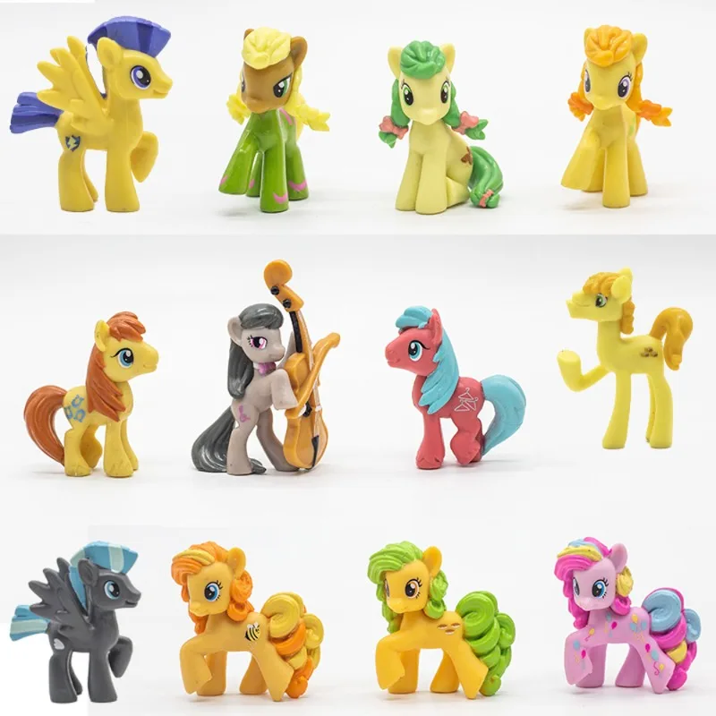 Y Original My Little Pony Anime Twilight Sparkle Rainbow Dash Applejack Cute Kawaii Models Dolls Toys Regalo Per Bambini