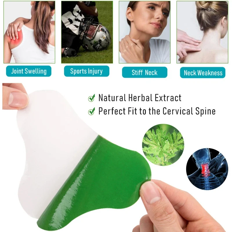Neck Moxibustion Patch Mugwort Heat Patches For Neck Shoulder Back Waist Hand Hot Assistive Care Patch
