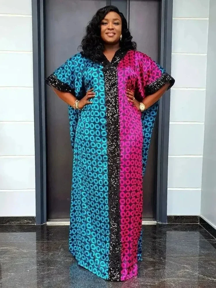 Abayas For Women Dubai Luxury 2024 African Muslim Fashion Dress Caftan Marocain Evening Party Dresses Boubou Robe Djellaba Femme
