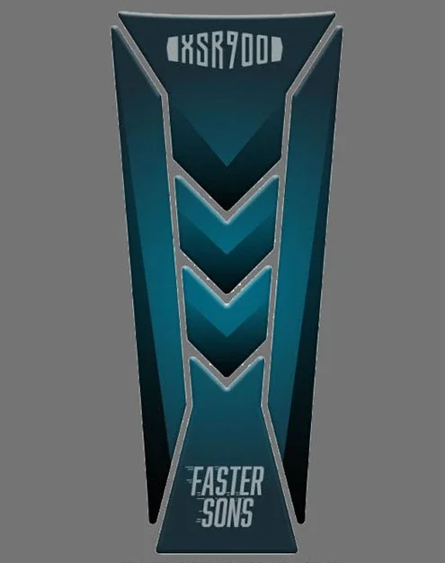 3D Edge Gel Personality Popular Tank Pad Moto Decal Emblem Gas Fuel Oil Tank Sticker Per Yamaha Xsr900 Xsr900