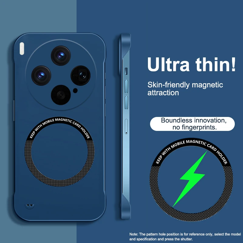 Sleek Magnetic Wireless Charging Luxury Phone Case