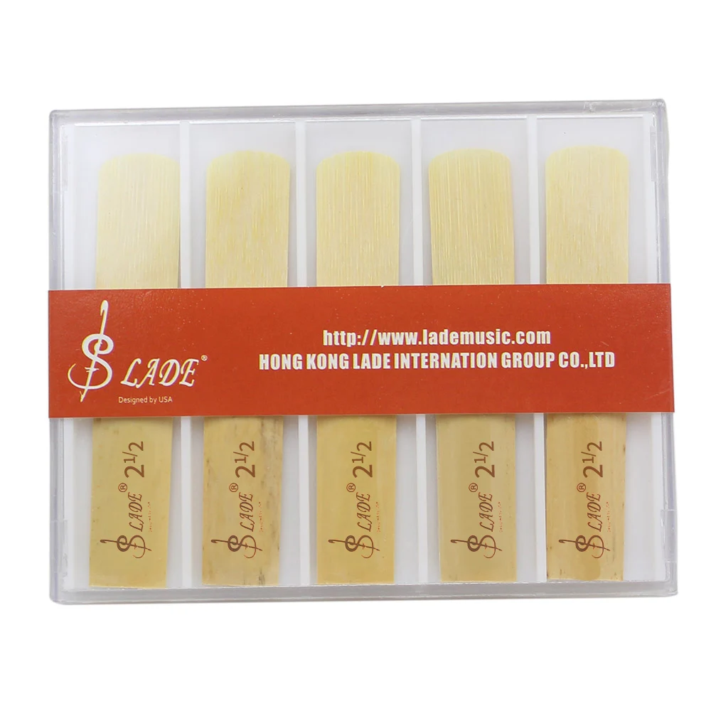 Bb Clarinet Reeds 10Pcs/Set Traditional Bamboo Reed Strength 1.5/2.0/2.5/3.0/3.5 Woodwind Instrument Accessories Clarinet Parts