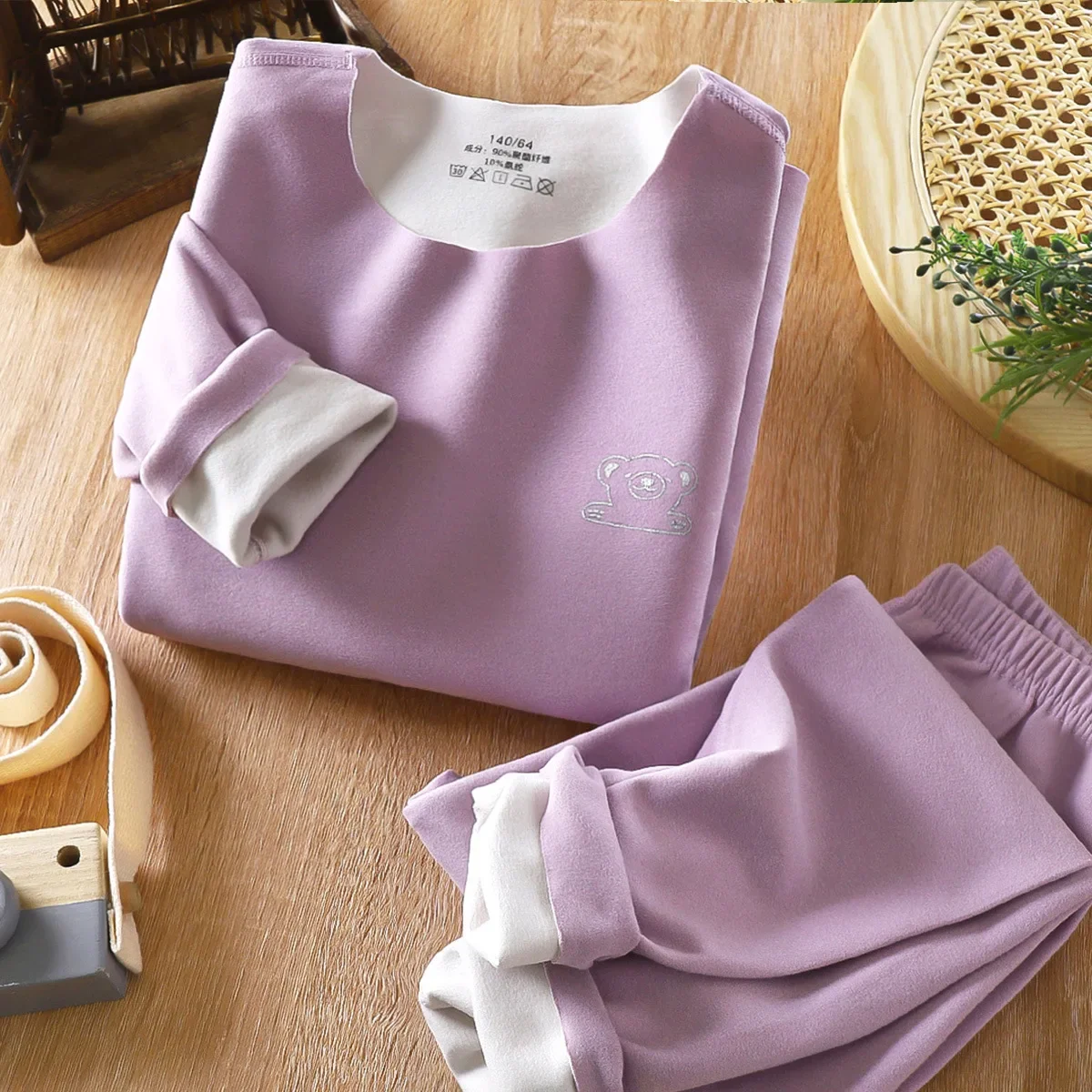 مجموعات ملابس داخلية حرارية للأطفال ، جونز طويل ، كم طويل ، ملابس أطفال ، بدلات أولاد ، خريف ، شتاء ، 2 قطعة 3