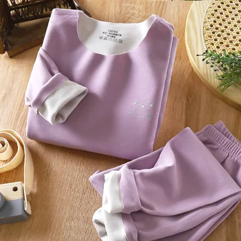مجموعات ملابس داخلية حرارية للأطفال ، جونز طويل ، كم طويل ، ملابس أطفال ، بدلات أولاد ، خريف ، شتاء ، 2 قطعة 3