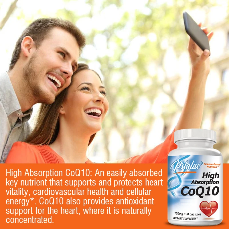 Highly Absorbable Coenzyme Q10 with Black Pepper Extract Gluten-Free Naturally Fermented Premium Formula