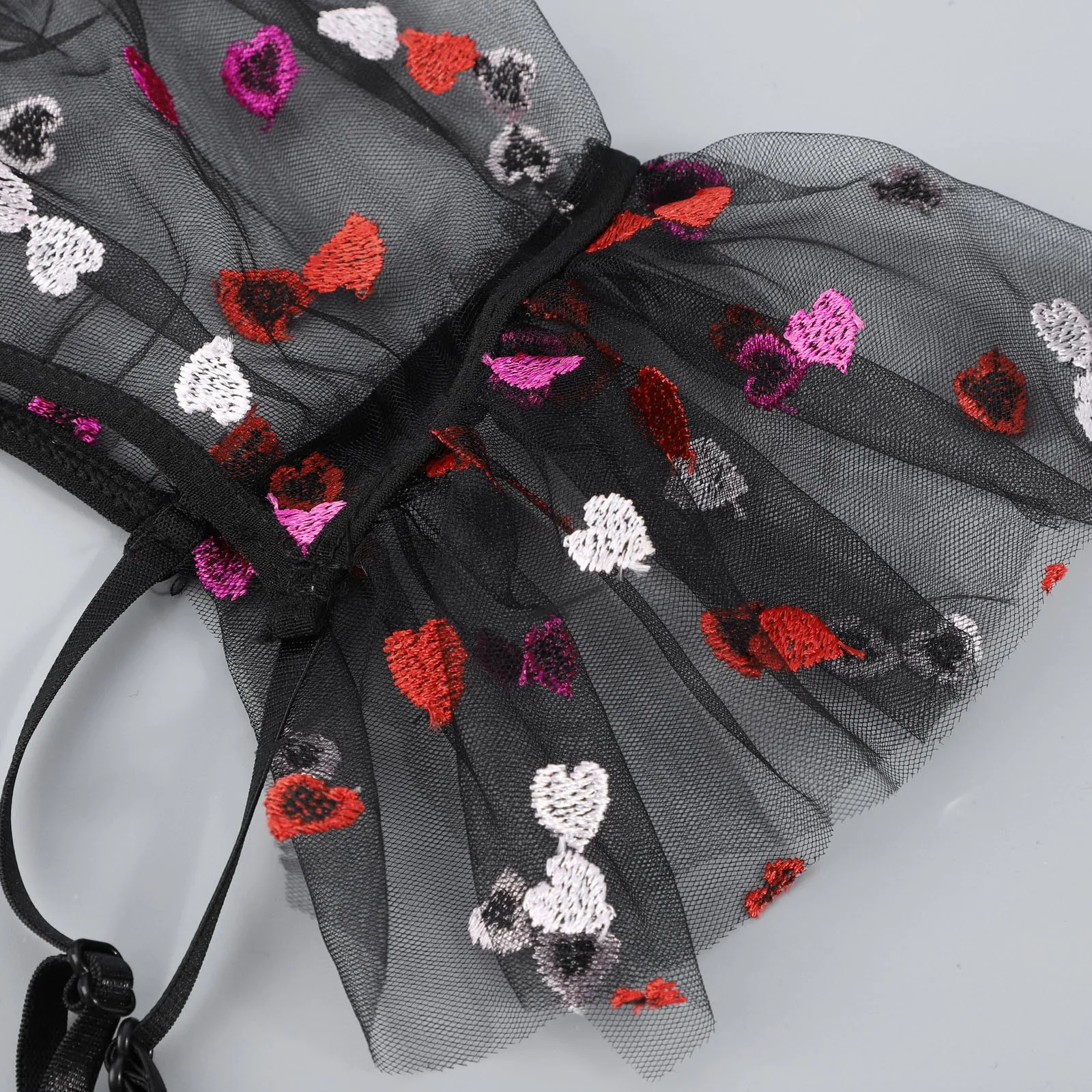 Lingerie For Women Sexy Naughty Plus Size Love Embroidery Bra G-string Thong Sleepwear Lingerie Garter lenceria para_voghion.com