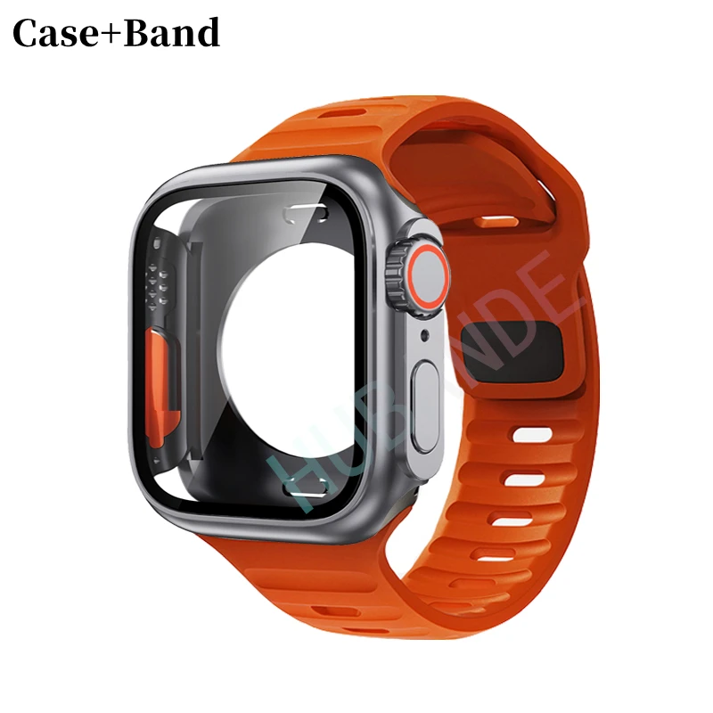 Ultra Silicone Strap and Protective Case with Screen Guard