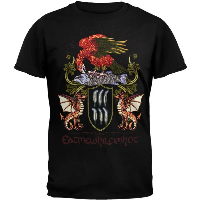 Eat Me While I’m Hot – Feasting Crest T-Shirt long or short sleeves