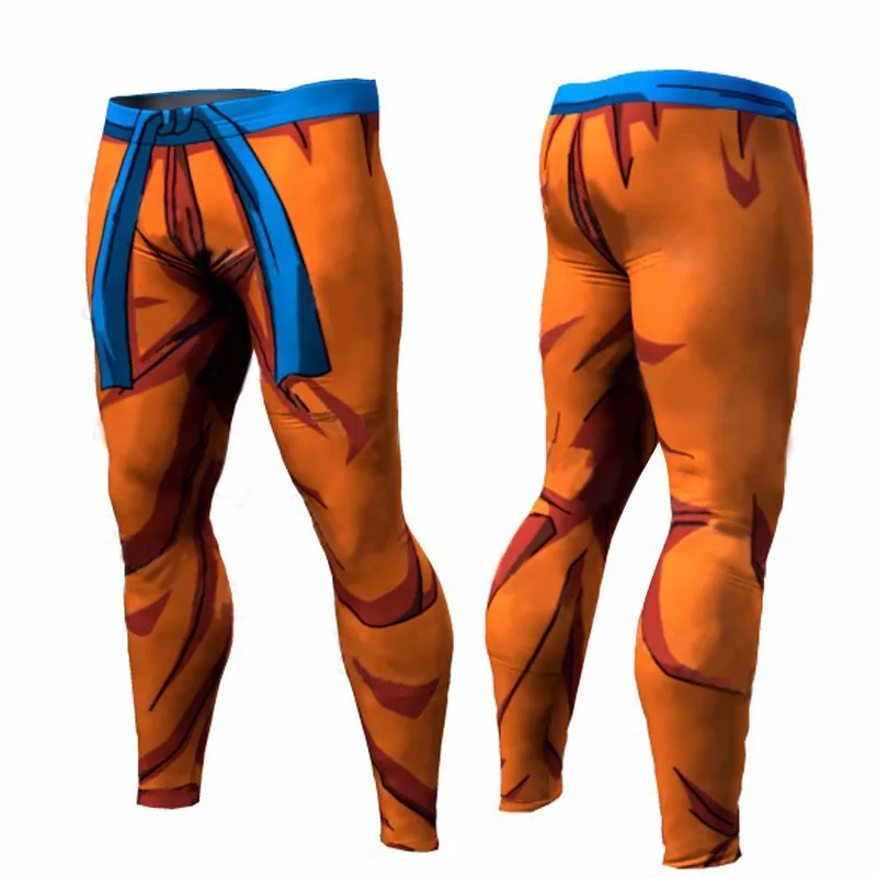 

Goku 3D Printed Pattern Compression Tights Pants Men Sweat pants Skinny Legging Trousers Male Vegeta Costume Long pants