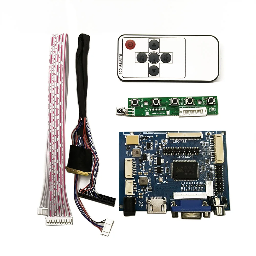 HDMI + VGA + 2AV 컨트롤러 보드 모니터 키트, N101L6, N101L6-L01, L02, L03, L05, L06, L0A, L0B, LCD LED 스크린 컨트롤러 보드 드라이버