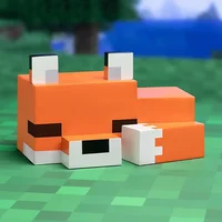 MC Game Cute Fox Night Light Soft Orange Glow Officially Licensed Decor And Desk Lamp For Gaming Room Or Kids And Tween Bedroom 5