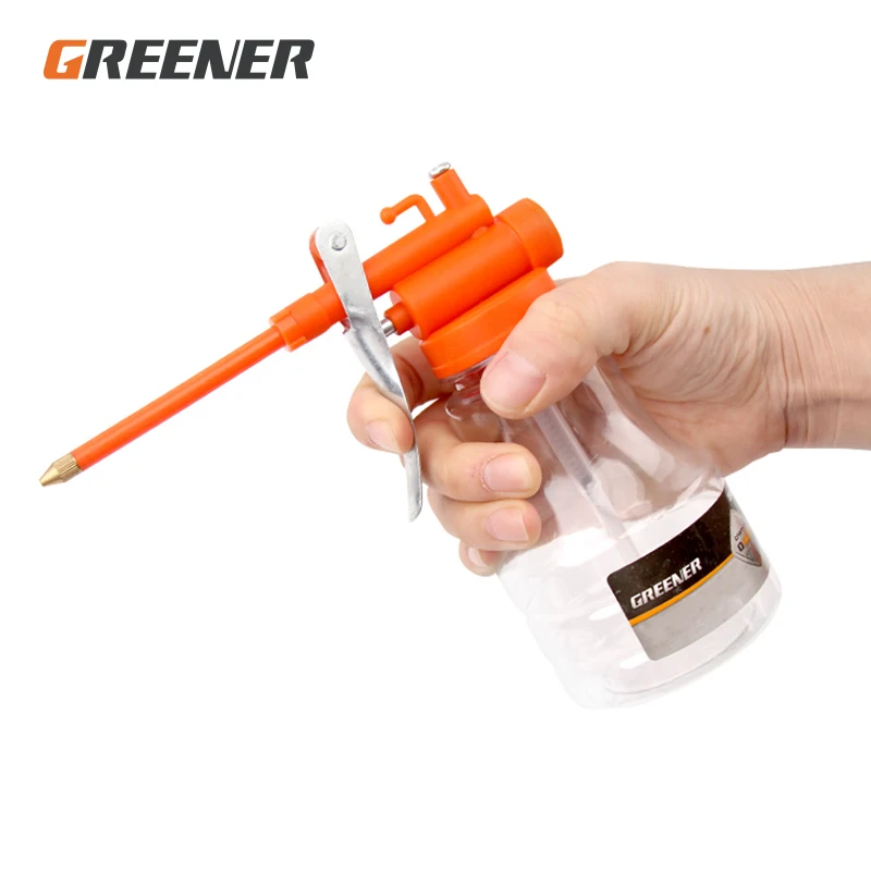 Greener High Pressure Pump Grease Gun Oiler For Greasing Adapter Tube Kit Transparent Oil Can Plastic Hose Refueling Pot 1pcs lot yt904b transparent hose 12 id 6 mm od 12 mm silicone tube tubing for peristaltic pumps plumbing hoses 1meter free ship