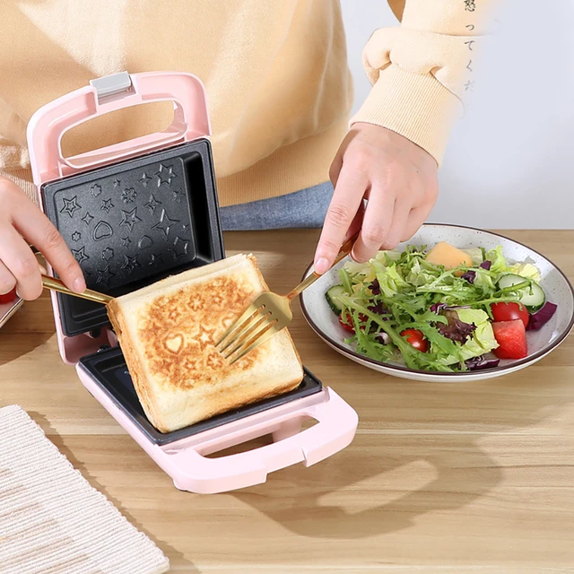 Sandwich Maker Non Stick Baking Tray Hot Dog Toaster Breakfast Machine  Double sided Heating Toaster Press Toaster Waffle Maker - AliExpress