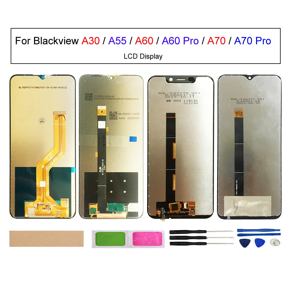 

LCD Display+Touch Screen Digitizer Assembly For Blackview A60 Pro A50 LCD Screen For Blackview A55 A70 Pro A30 LCD Display