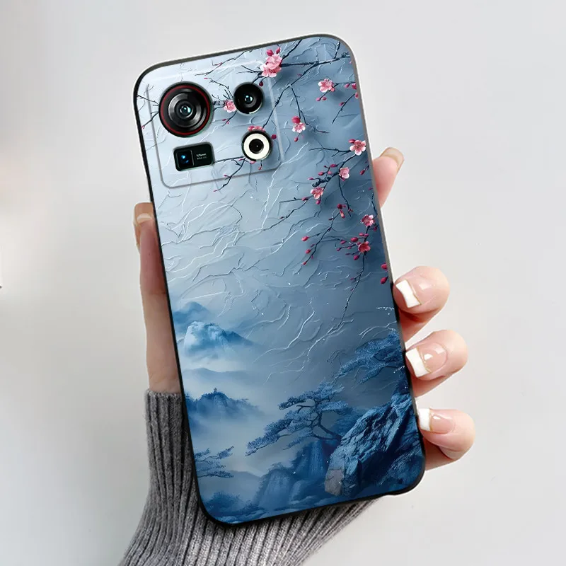 Aesthetic Fashion Cute Cat Black Matte Soft TPU Silicone Phone Casing - Full Protective Cover