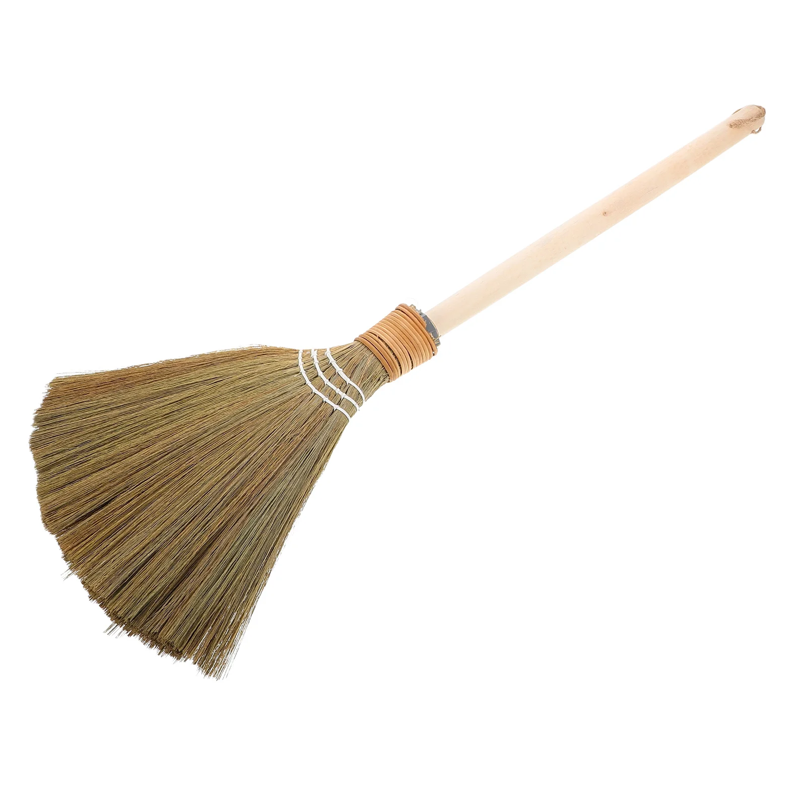 Straw Bamboo Broom Broomstick Corn with Wood Handle Whisk Wedding for Jumping Ceremony Small
