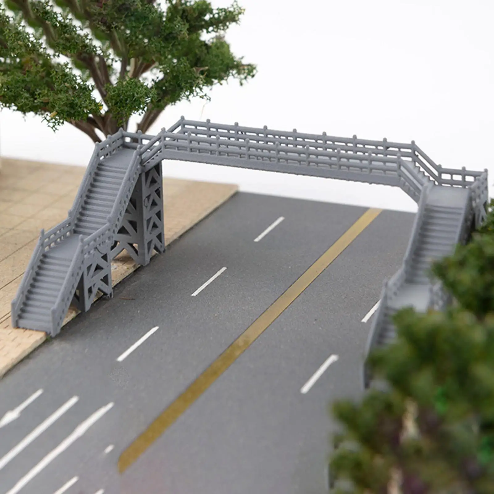 Miniature Train Footbridge Building Set for Model Railway Dioramas