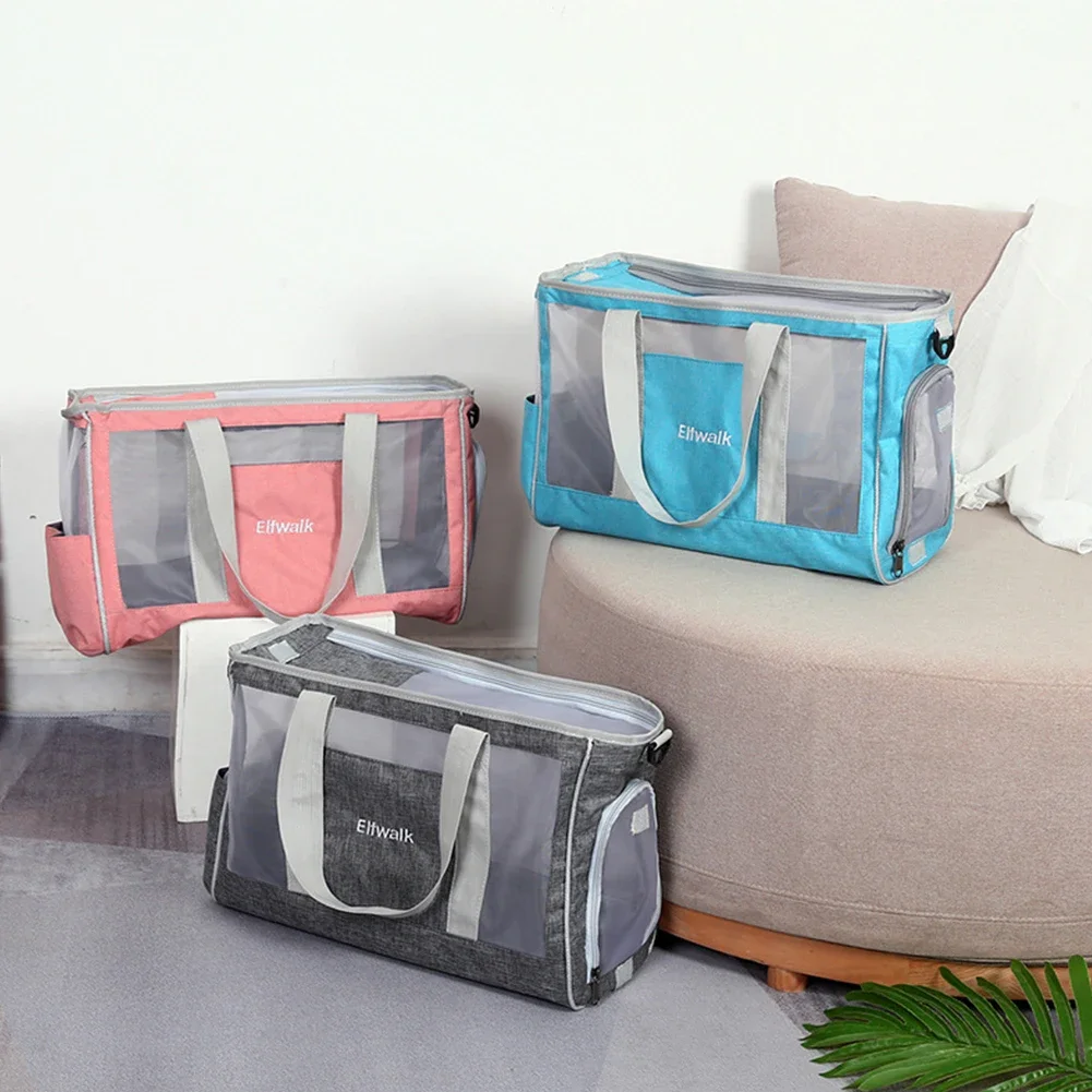 

Carrier Dog Handbag Large Capacity Pet Carrier Transport Travel Bag Breathable Foldable Portable Mesh Cloth Simple for Cats Dogs