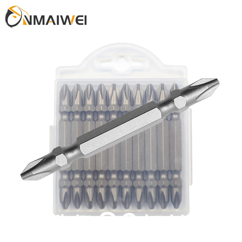 

10pcs PH2 Magnetic Phillips Cross Screwdriver Bits Set 1/4 Inch Hex Shank S2 Alloy Electric Power Driver Bit Set For Plasterboar