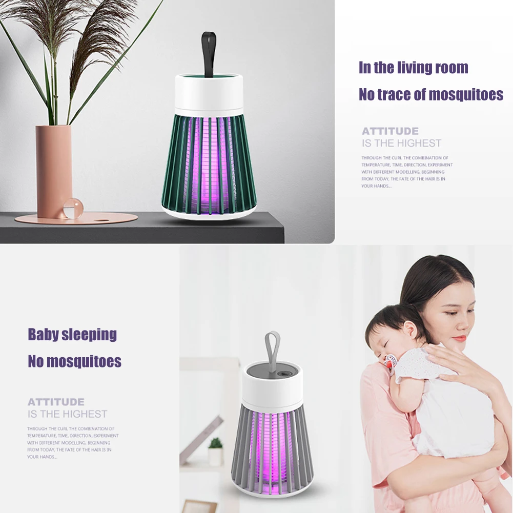 Mute Mosquito Killing Lamp Portable Electric Trap Fly Bug Insect Zapper  Killer USB Rechargeable Bug Zapper Repellent Lamp - AliExpress