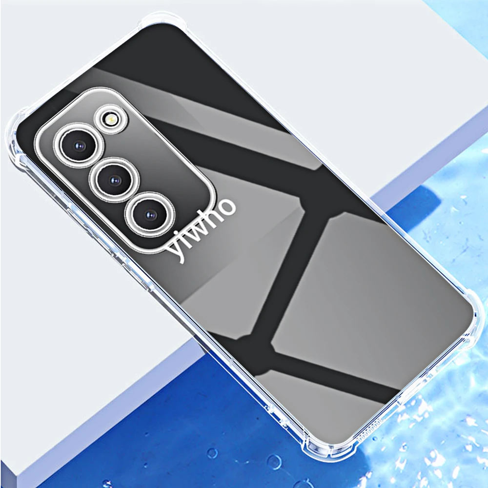 Shockproof Clear Soft TPU Phone Case - Transparent Shell Back Cover (1-10pcs)