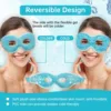 Ice Eye Mask Reusable Ice Pack for Eyes,Hot Cold Compress Gel Bead Cooling Eye Mask with Eye Hole,Perfect Gift For Birthday/Chri 5