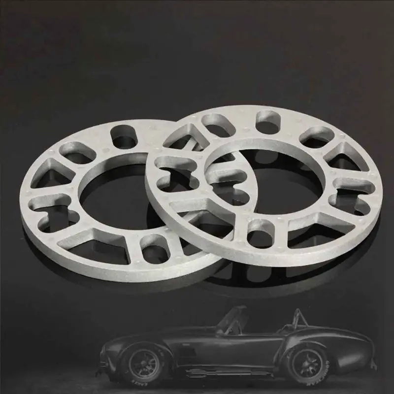 범용 자동차 정비 점검 거울, 휠 스페이서 개스킷, 2 개, 4 및 5 러그, 두께 8mm, 50mm