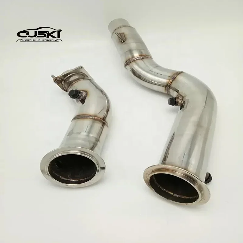 Quality Exhaust Downpipe For M4 F80 F82 3.0T 2014- Stainless Steel Catless downpipe without Car Exhaust System