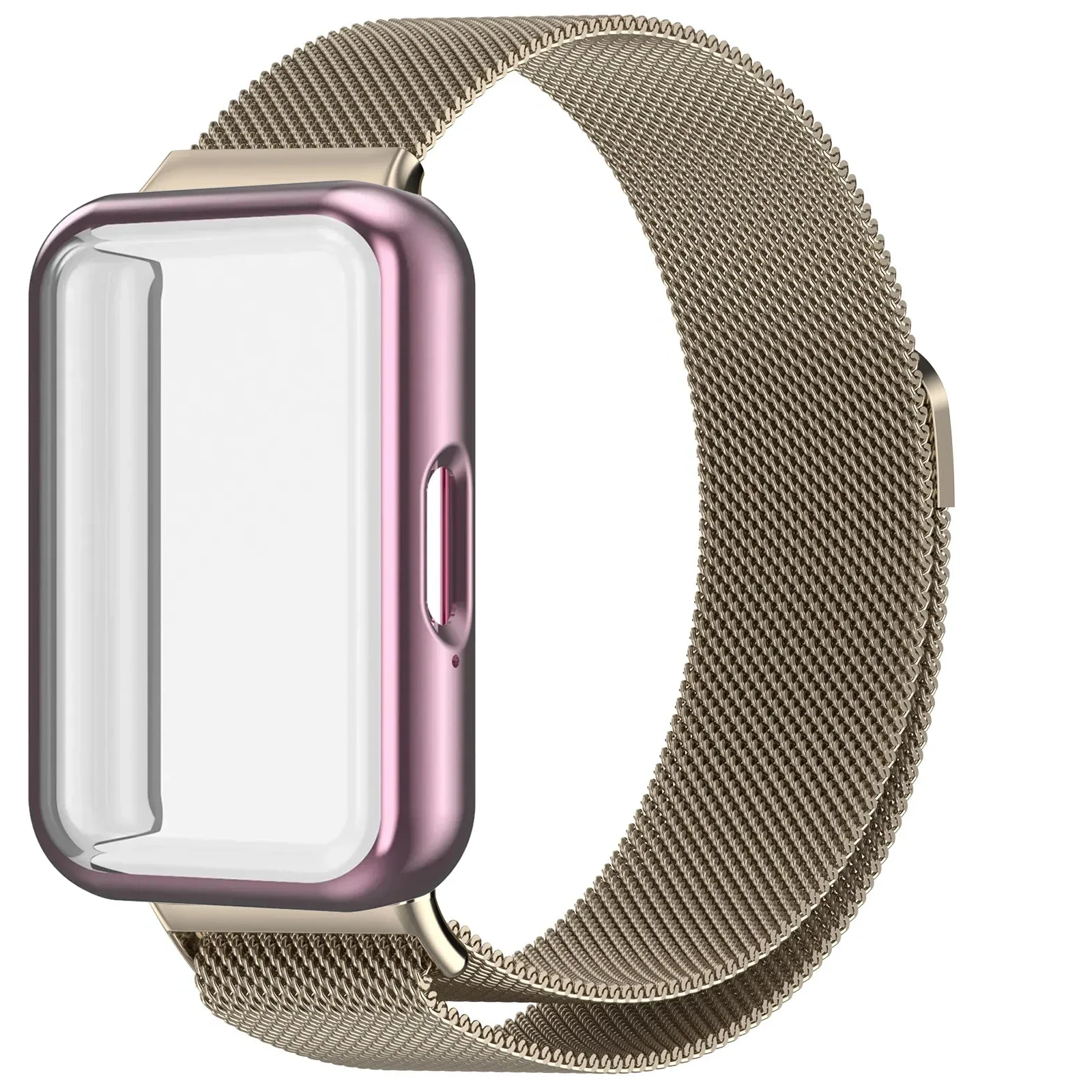 Magnetic Milanese Loop Strap with Screen Protector Cover
