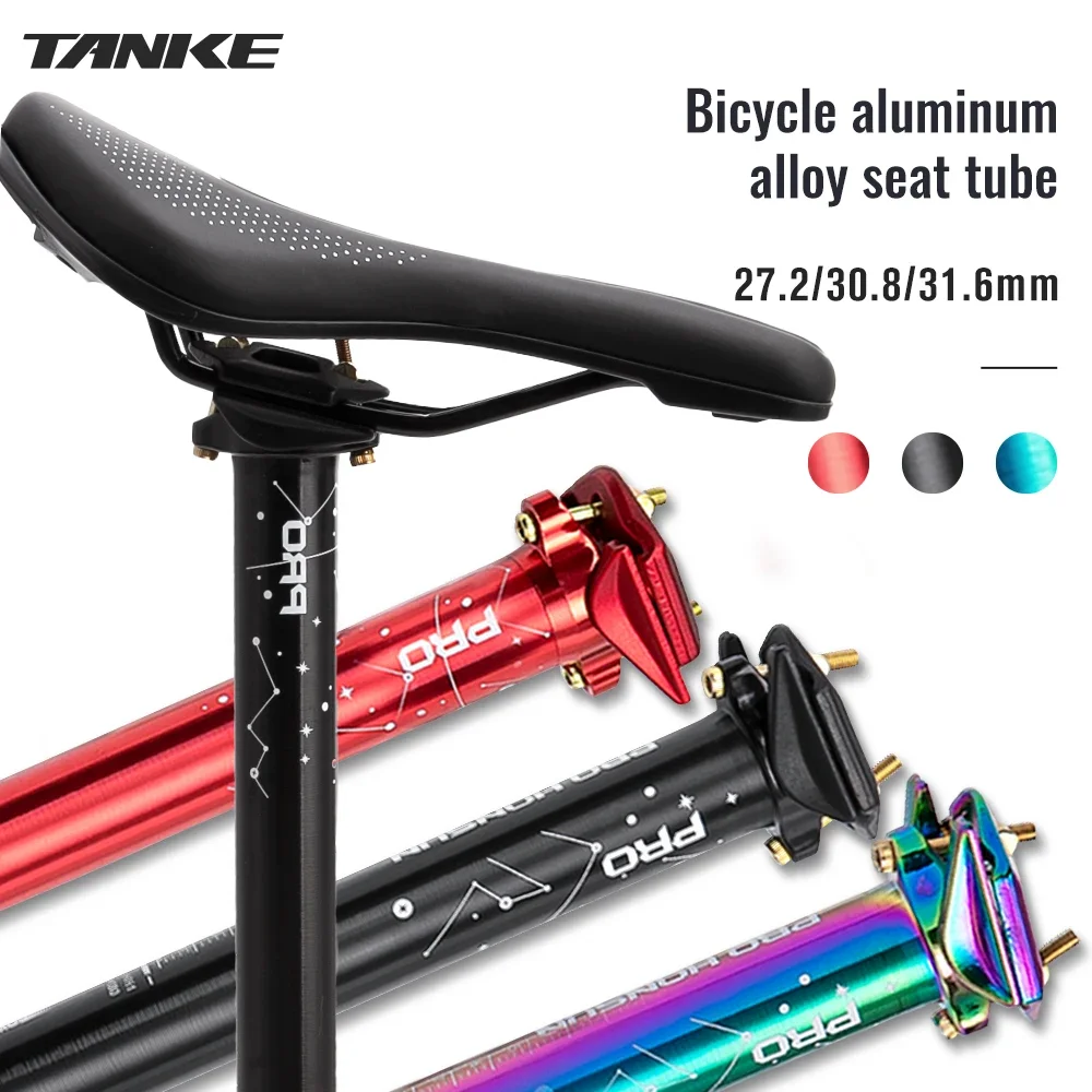 Mountain Road Bicycle Seatpost Ultralight Aluminum Alloy MTB Bike Seat Post Seat Tube 27.2/30.9/31.6mm*400mm Cycling Parts bike seat post