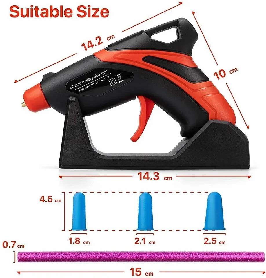 Cordless Mini Glue Gun Kit 6