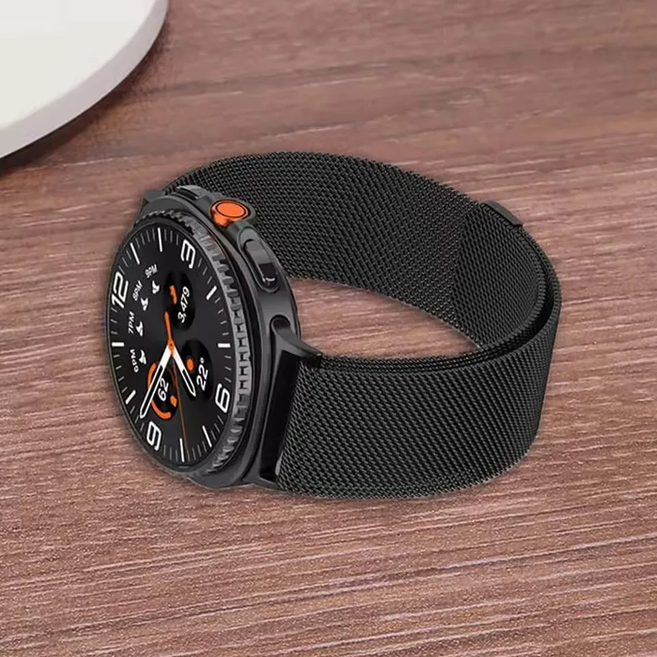 Magnetic Milanese Metal Mesh Loop Watch Strap