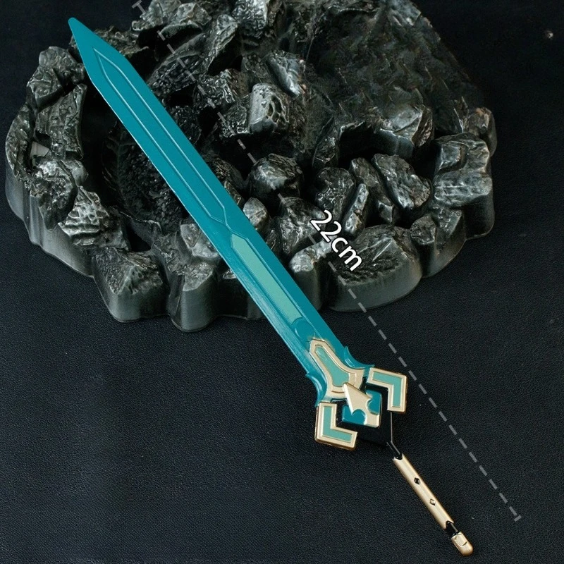 Genshin Impact Skyrider Sword Metal Collectible Ornament Gift