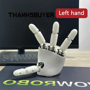 Mano Robotica Open-Source AmazingHand, Mano Robotica Smontata / Assemblata Destra / Sinistra con Componenti in PLA