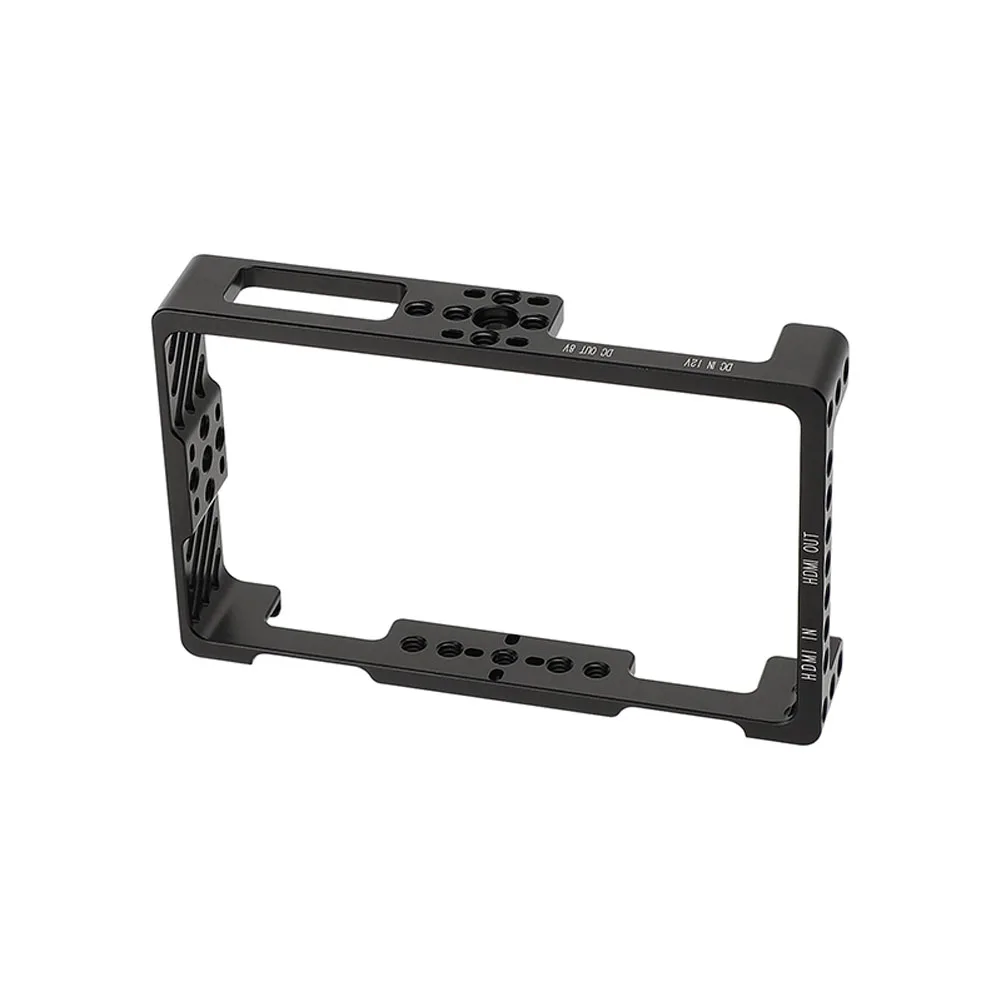 5.5" Monitor Cage Bracket Protective Case for FeelWorld LUT5 with Top Shoe Mount