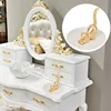 Cats Posture Ring Holder Golden Kitty Tail Dish Jewelry Tray Ring Round Dishes Trinket Tray Ceramic Jewelry Storage Home Durable 3