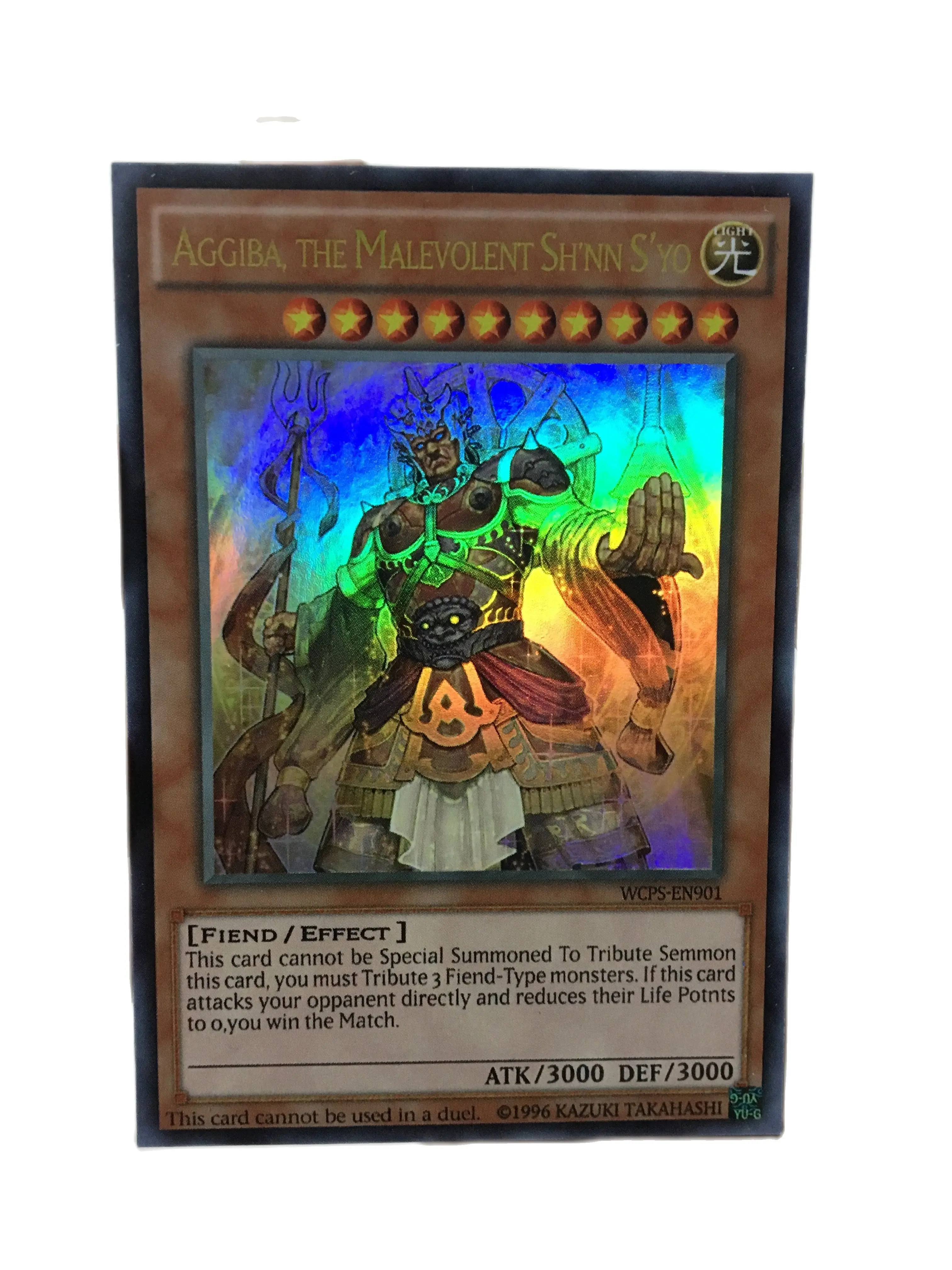 

Призовая карта Yu Gi Oh World съезд 2009, Roa Cthulhu Ajiba, «сделай сам», игровая анимационная карта