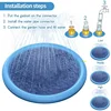 S4ac6e0a2522c4de680c55a4c2b2eea95s.jpg 170cm Summer Dog Toy Splash Sprinkler Pad Pet Swimming Pool Interactive for Pet Children Interactive Outdoor Play Water Mat Toys