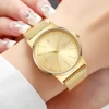 1PCs Women's Noble Temperament Watch Trend Simple Ladies' Luxury Mesh Strap Analog Quartz Watch The Best Choice For Girls' Gifts 2