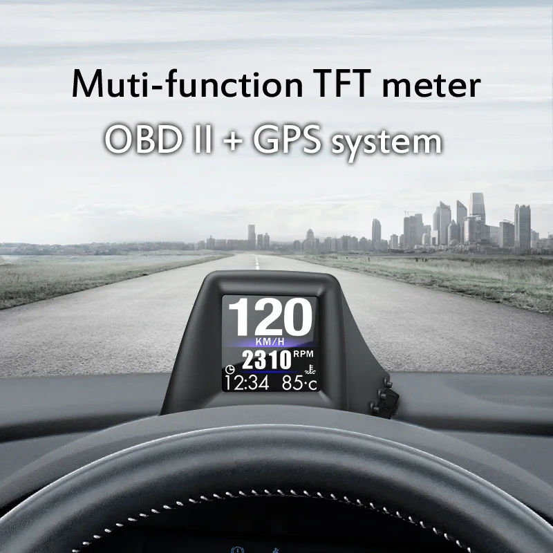 

HUD Head UP Display OBD2+GPS On-board Computer RPM Turbo Oil Pressure Water Temp GPS Speedometer Projectors Car Accessories