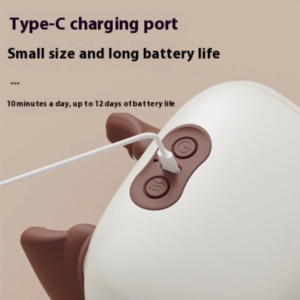 Bionic Neck & Shoulder Massager Hot Compress Dual-Zone Neck Massager Portable Shoulder Neck Pain Relief Device